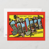 San Jose California Vintag Gruß Postkarte (Vorne/Hinten)