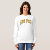 San Jose California Vintage College Style Sweatshirt (Vorne ganz)