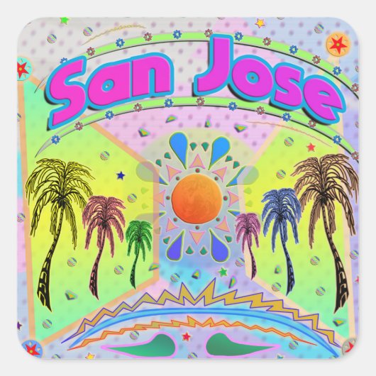 San Jose Calm Desire Sticker (Vorderseite)