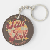 San José City California USA Schlüsselanhänger (Rückseite)