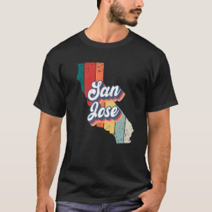 San Jose City Retro Vintages Heimat T-Shirt