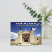 San José de Gracia Church, Las Trampas, NM Postkarte (Stehend Vorderseite)