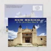 San José de Gracia Church, Las Trampas, NM Postkarte (Vorne/Hinten)