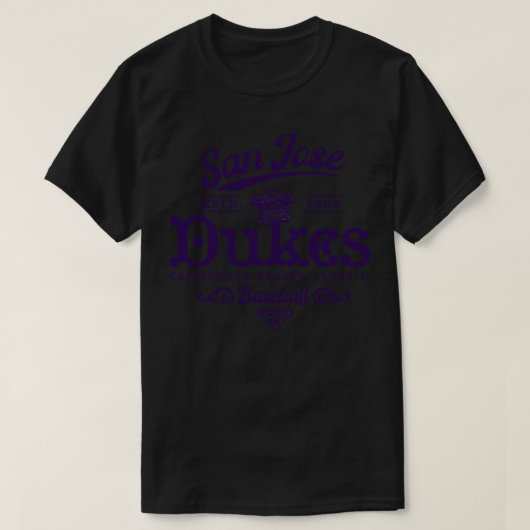 San Jose Dukes Baseball T-Shirt (Design vorne)