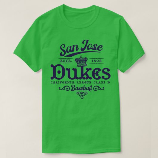 San Jose Dukes Baseball T-Shirt (Design vorne)