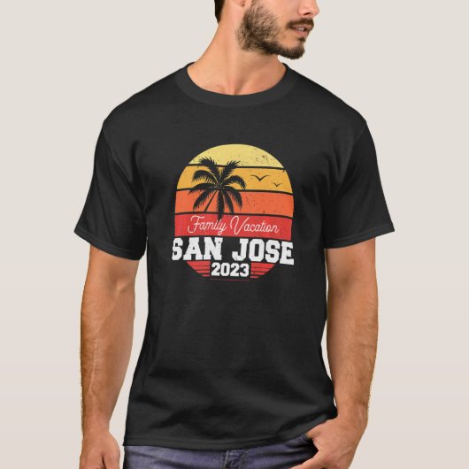 San Jose Familienurlaub 2023 Matching Holiday Sum T-Shirt (Vorderseite)