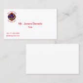 San Jose Fire Department Business Card Visitenkarte (Vorne/Hinten)