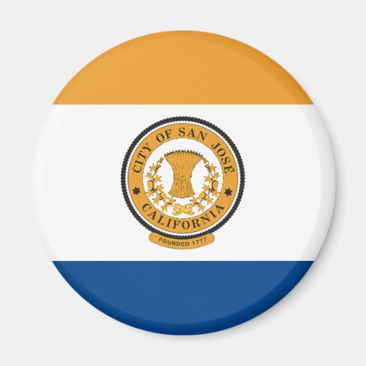 San Jose Flag Magnet (Vorne)