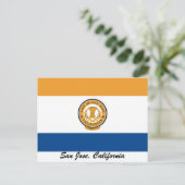 San Jose Flag Postkarte (Stehend Vorderseite)