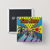 San Jose Freedom Button (Vorne & Hinten)