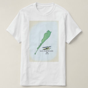 San José Island Texas USA Karte T-Shirt