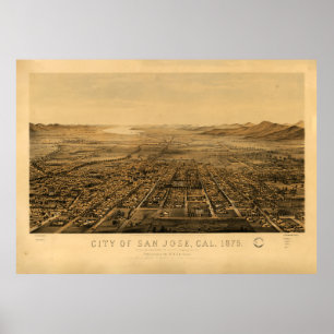 San Jose, Kalifornien (1875) Poster