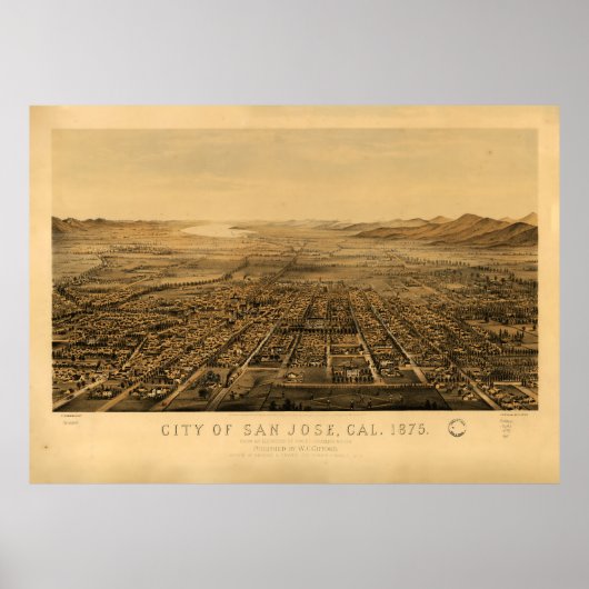 San Jose, Kalifornien (1875) Poster (Vorne)