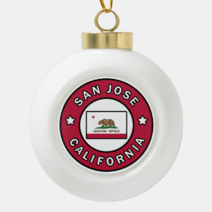 San Jose Kalifornien Keramik Kugel-Ornament