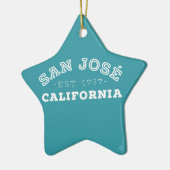 San Jose Kalifornien Keramik Ornament (Links)