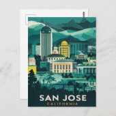 San Jose, Kalifornien Postkarte (Vorne/Hinten)