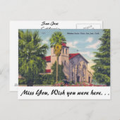 San Jose, Kalifornien Postkarte (Vorne/Hinten)
