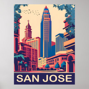 San Jose, Kalifornien, Reise Poster
