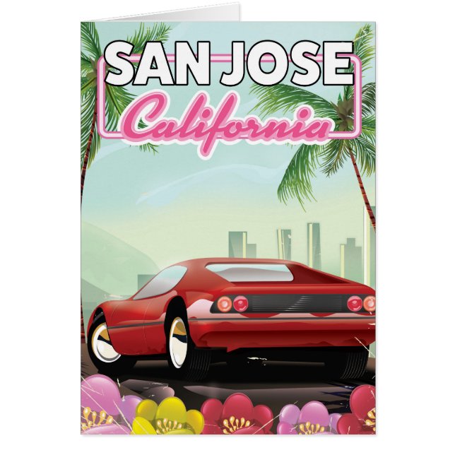 San Jose, Kalifornien, Reiseplakat (Vorne)