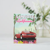 San Jose, Kalifornien, Reiseplakat Postkarte (Stehend Vorderseite)