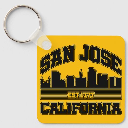San Jose, Kalifornien Schlüsselanhänger (Vorderseite)