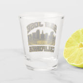 San Jose, Kalifornien Schnapsglas (Rückseite)