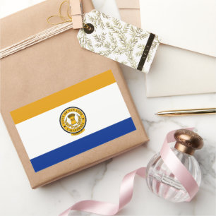 San Jose (Kalifornien) Stadtflagge Rechteckiger Aufkleber