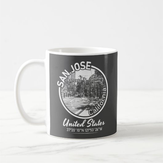 SAN JOSE - KALIFORNIEN VINTAG KAFFEETASSE (Links)