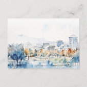 San Jose, kalifornische Hochzeitsempfehlung Begleitkarte (Rückseite)