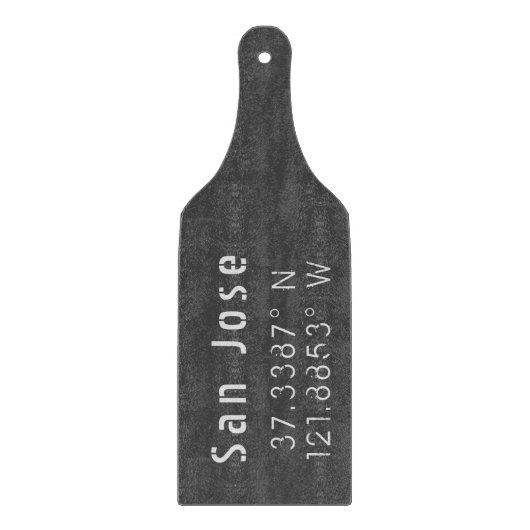 San Jose Latitude Longitude Schneidebrett (Vorderseite)
