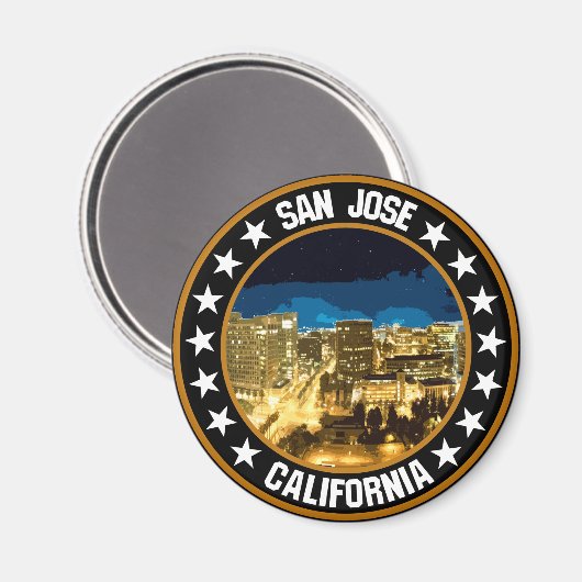 San Jose Magnet (Vorderseite/Rückseite)