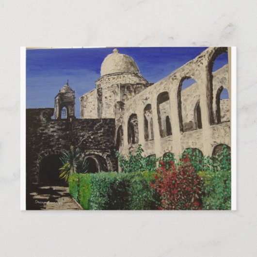 San Jose Mission Postkarte (Vorderseite)
