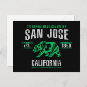San Jose Postkarte (Vorne/Hinten)