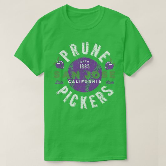 San Jose Prune Pickers T-Shirt (Design vorne)
