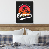 San Jose Retro Canvas Leinwanddruck (Insitu (Schlafzimmer))