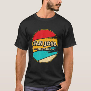 San Jose Retro Vintag Sunset Us Staat San Jose T-Shirt