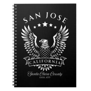 San Jose Santa Clara County Kalifornien Vintage Notizblock