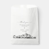 San Jose Skyline Wedding Vielen Dank für Ihr Inter Geschenktütchen (Vorderseite)