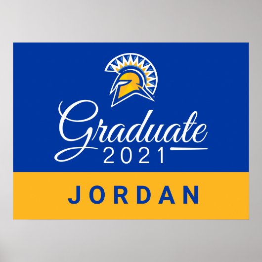 San José Staat Spartans 2021 Graduate Poster (Vorne)