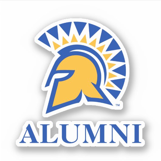 San Jose Staat Spartans Alumni Aufkleber (Vorderseite)