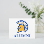 San Jose Staat Spartans Alumni Postkarte (Stehend Vorderseite)