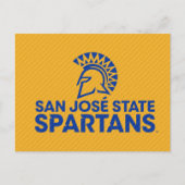 San Jose Staat Spartans Carbon Fibre Muster Einladungspostkarte (Vorderseite)