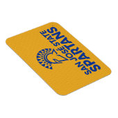 San Jose Staat Spartans Carbon Fibre Muster Magnet (Rechte Seite)