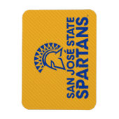 San Jose Staat Spartans Carbon Fibre Muster Magnet (Vertikal)