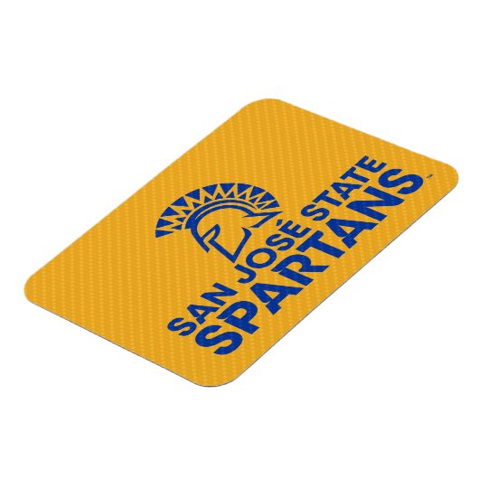 San Jose Staat Spartans Carbon Fibre Muster Magnet (Linke Seite)
