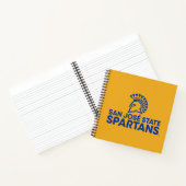 San Jose Staat Spartans Carbon Fibre Muster Notizblock (Innenseite)