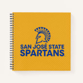 San Jose Staat Spartans Carbon Fibre Muster Notizblock (Vorderseite)