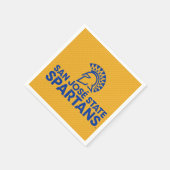 San Jose Staat Spartans Carbon Fibre Muster Serviette (Ecke)