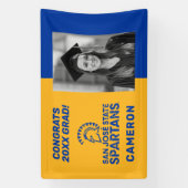 San Jose Staat Spartans | Glückwunsch Grad Banner (Vertikal)