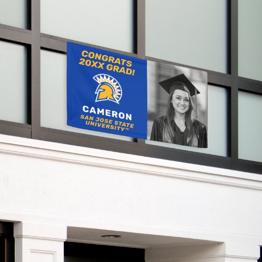 San Jose Staat Spartans | Glückwunsch Grad Banner (Äußeres Gebäude)